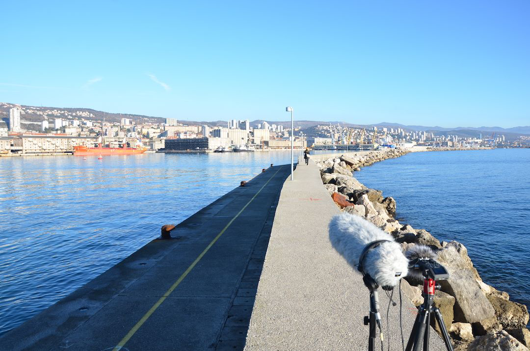 Matko and me in the  garage preparing to record the impulse response.